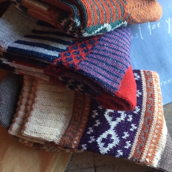 NEW happy feet Wool Crew Socks set [4] - Picture 5 of 8